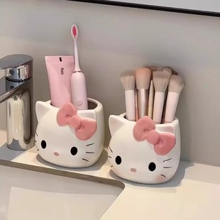 创意收纳摆件可爱多功能笔筒化妆品收纳盒办公室桌面整理神器家用