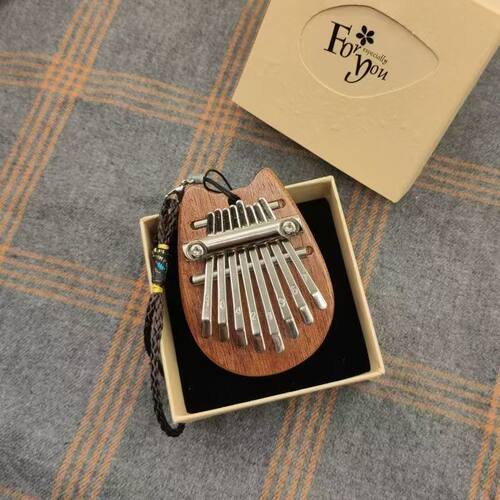 迷你8音拇指卡林巴乐器木质初学礼物小型迷你网红精致可爱女生