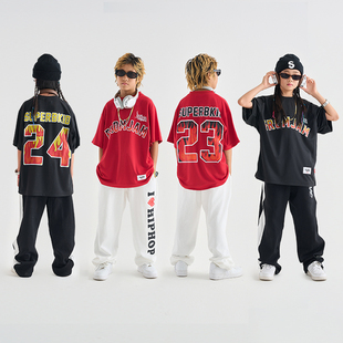 服酱儿童街舞服装男女童夏季帅气嘻哈套装少儿hiphop童装表演出服