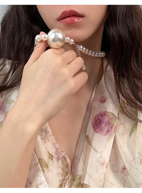 夜间玩伴 choker仿珍珠口球女项链嘴塞口塞口水球小狗派对ddlg