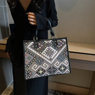 新疆民族特色手袋送朋友大容量通勤包休闲洋气包异域风情包托特包