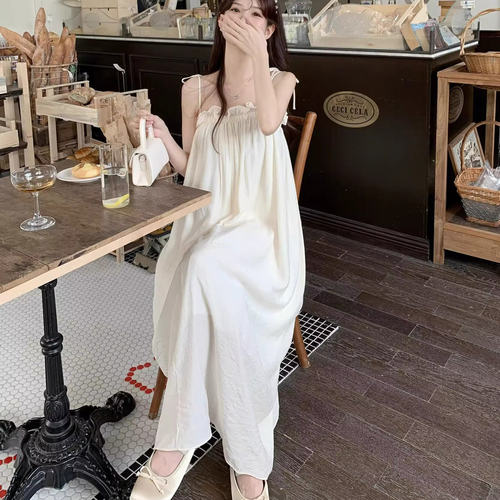 海边度假小清新抹胸吊带连衣裙女