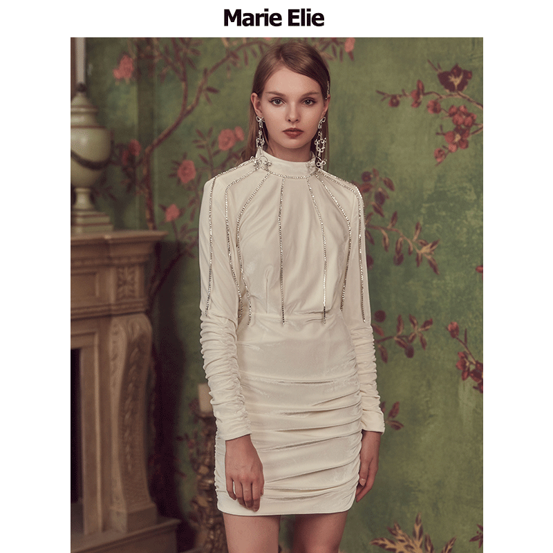 Marie Elie秋冬新款 芈鸯琉淑媛连衣裙EAA32M03149