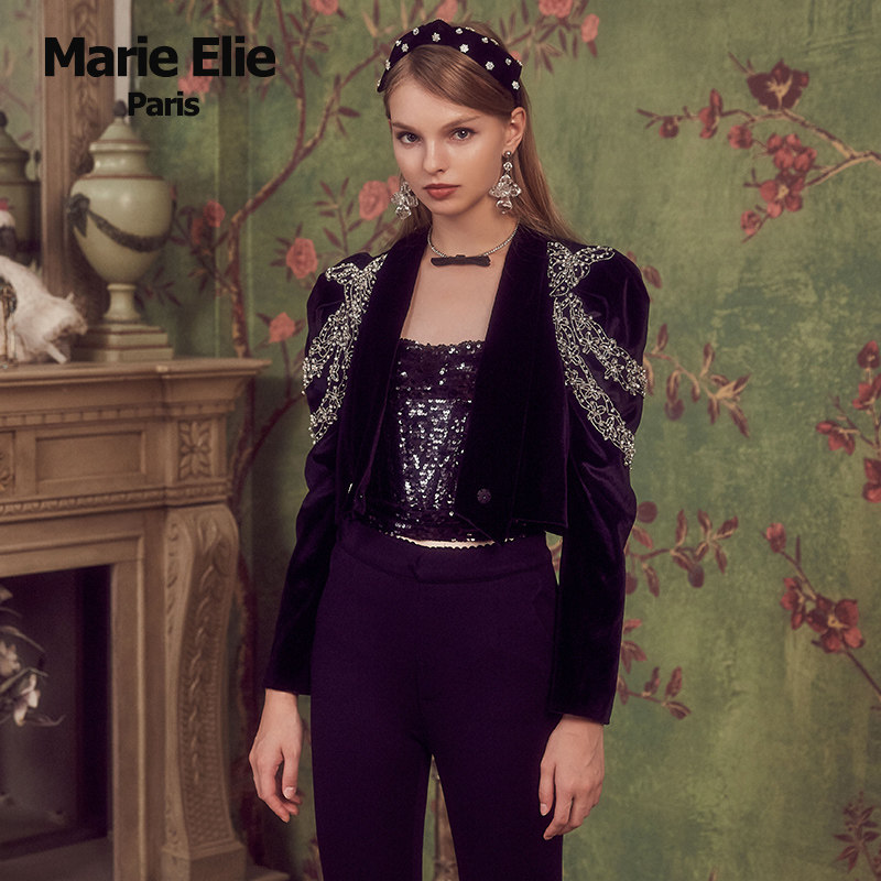 Marie Elie秋冬新款 莜妍姬沁雅长裤EAA32S08010