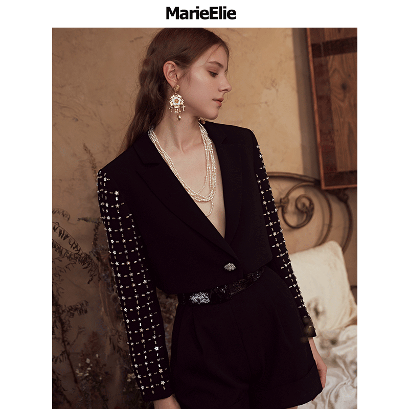 高腰妤箐幂幂MarieElie短裤