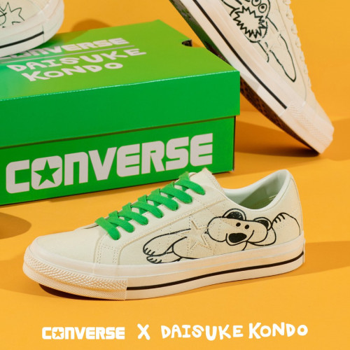 代购CONVERSE × DAISUKE KONDO匡威近藤大辅联名签名绘画板鞋