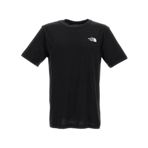海外代购THE NORTH FACE/北面男士T恤罗纹圆领平直下摆日常休闲
