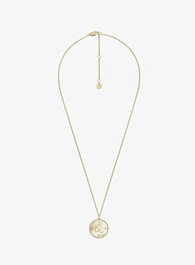 代购Fossil/化石金色金属项链轻奢简约百搭女款cm