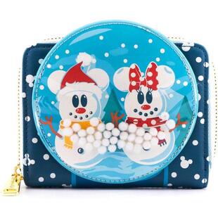 代购Loungefly女士钱包收纳卡包硬币存放便携式防滑拉链蓝色