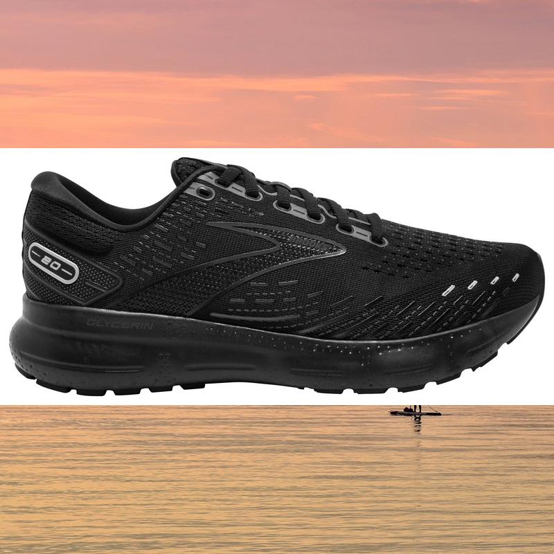 Brooks Glycerin 20 布鲁克斯正品男式减震运动慢跑鞋时尚黑色