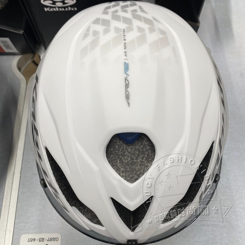 OGK KABUTO AERO-R2哑光白自行车骑行头盔山地公路休闲通勤头盔