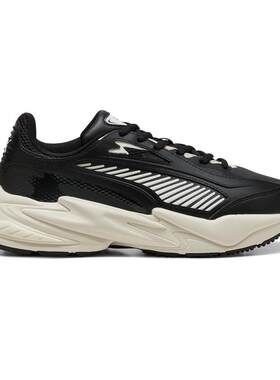海外代购Puma/彪马男士高尔夫鞋防滑抓地力黑白配色混合材质球场
