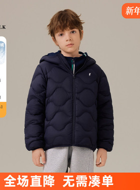 POLO WALK童装 男童羽绒服轻薄款短款2025新款冬季儿童外套上衣