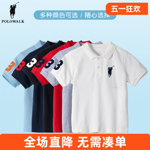 儿童t恤短袖polo衫薄款上衣