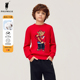儿童毛衣卡通熊2026秋冬上衣休闲打底衫 Polowalk童装 男童针织衫