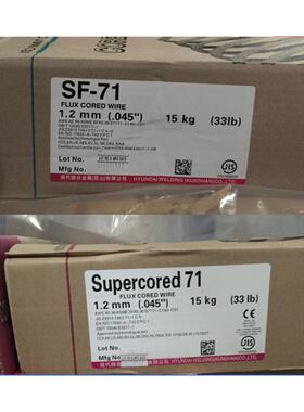 韩国现代Superored 71  E71T-1/-1M低碳钢及高强钢气保焊药芯焊丝