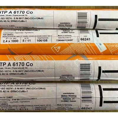德国UTP A6170 Co ERNiCrCoMo-1镍基合金焊丝Ni6617 NiCr22Co12Mo