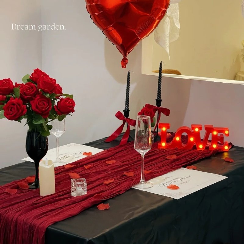 新年红色巴厘纱桌旗甜品台桌布开业茶歇桌旗氛围感生日元旦节布置,居家布艺,桌旗,淘宝优惠券,粉丝福利购,淘宝优惠卷