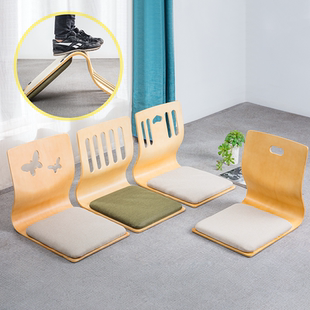 日本精工榻榻米椅子和室椅床上靠背椅宿舍无腿椅凳寝室懒人飘窗椅