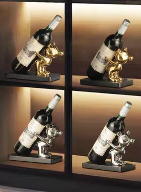 日本进口轻奢红酒架客厅摆件创意