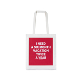 need six Gallery 0007 vacation month Bag SLOGAN PRO®