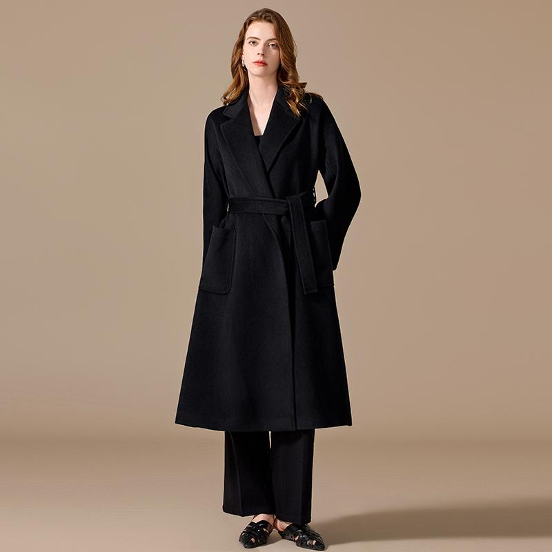 有内衬100%骆驼绒大衣毛呢外套