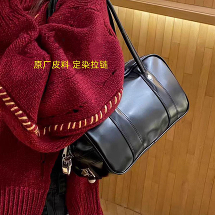 {Comme Design Gift} CDG 合成皮双层拉链 单肩包 手提包 制服包