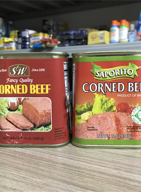 香港代购Corned Beef咸牛肉早餐三文治汉堡午餐肉即食罐头340g