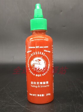 Sriracha Hot Chili Sauce泰国进口红飞鹰是拉差辣椒酱少脂调味酱