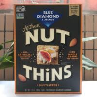 Blue Diamond Almonds Nut Thins imported cheese and flaxseed flavored crackers thumbnail 3