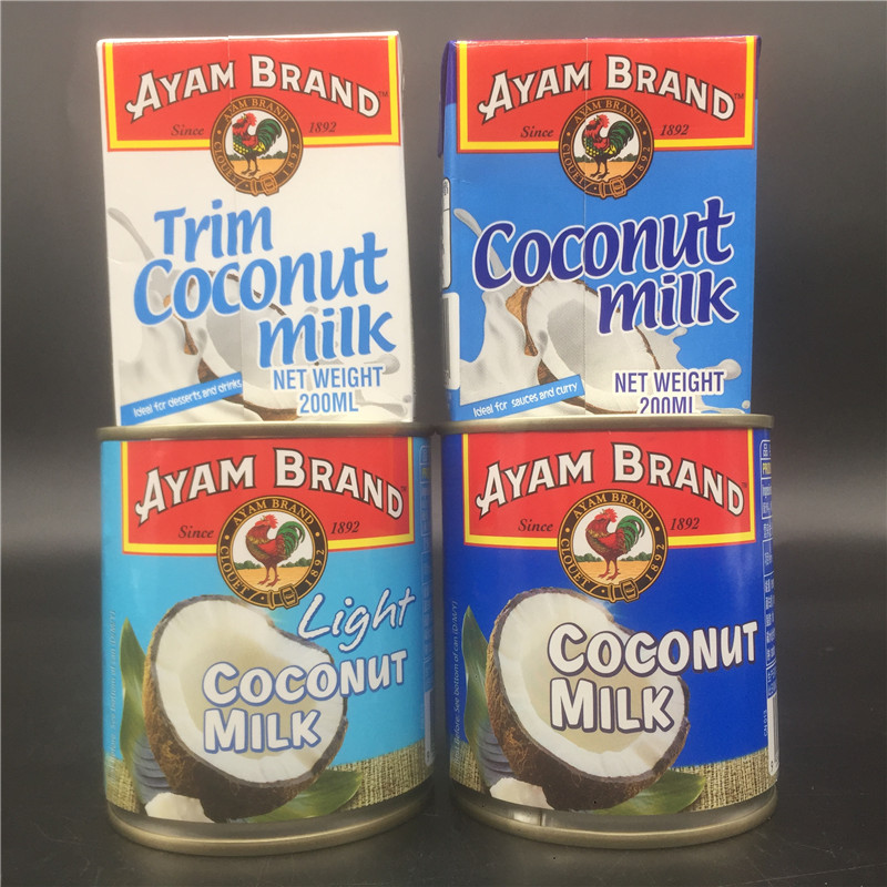 Coconut Milk马来西亚进口椰浆淡椰浆特浓椰浆西米露烘焙原料