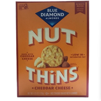 Blue Diamond Almonds Nut Thins imported cheese and flaxseed flavored crackers thumbnail 7