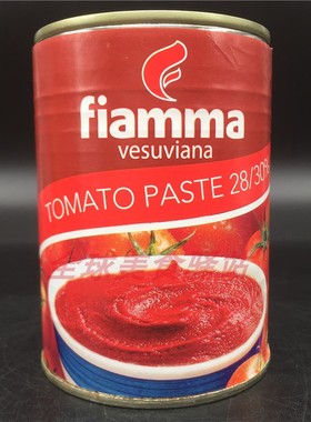 Tomato Paste火山双倍浓缩番茄膏罐头意式番茄酱披萨汉堡薯条蘸酱