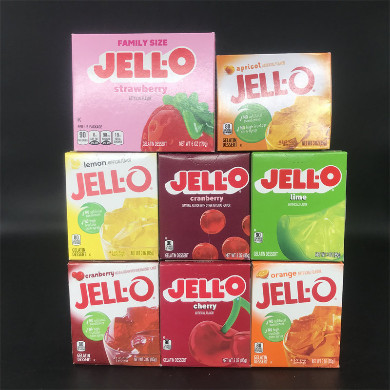 JELL-O Multiple flavors Gelatin Dessert多种水果口味果冻粉 - 实物图