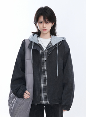 kk soul美式复古黑色飞行员夹克中性设计小众情侣宽松棒球服外套