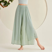 舞蹈练功服裤 飘逸中国风民族跳舞衣服身韵纱衣 子女古典纱裤