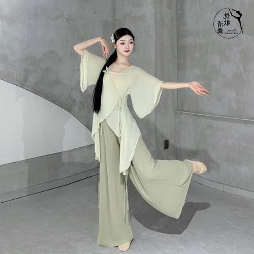 夏款罩衫现代舞服新款纱衣