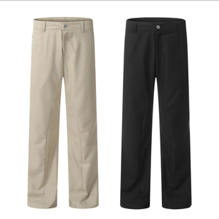 基础结构拼接微喇西裤 Richer cleanfift休闲长裤 Einsamer