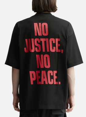 2023年mastermind world没有公平没有和平T恤半袖男士夏季纯棉潮