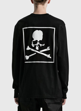 mmj不撞衫 MASTERMIND WORLD长袖T 恤骷髅头印花上衣青少年套头