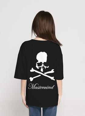 2024暗黑潮牌MMJ骷髅头MASTERMIND WORLD宽松高街手写印花T恤短袖