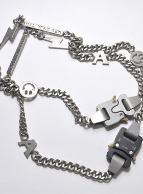 1017钛合金色项链百搭机能嘻哈