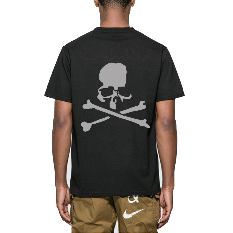 mmj暗黑潮牌骷髅头高街印花t恤