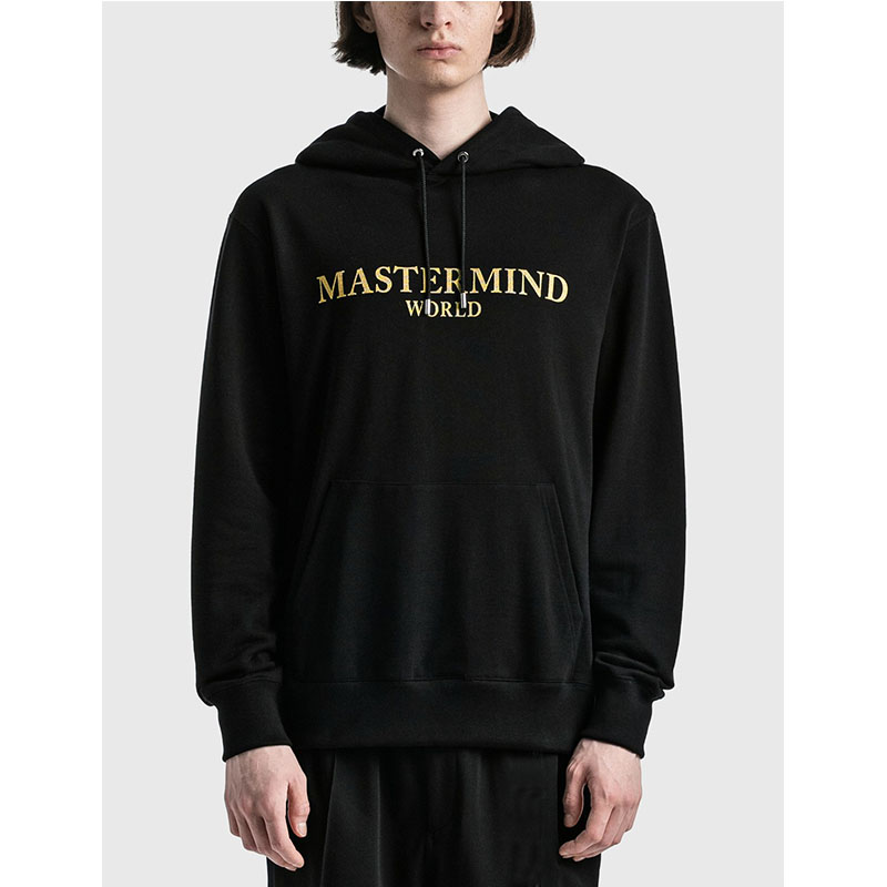 复古印花健康棉连帽卫衣