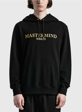 抗菌面料 金属色反光MMJ骷髅头MASTERMIND WORLD男卫衣前黄金