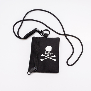 mmj骷髅头迷你多功能钥匙零钱收纳EDC耐磨附件包耳机配件防水包