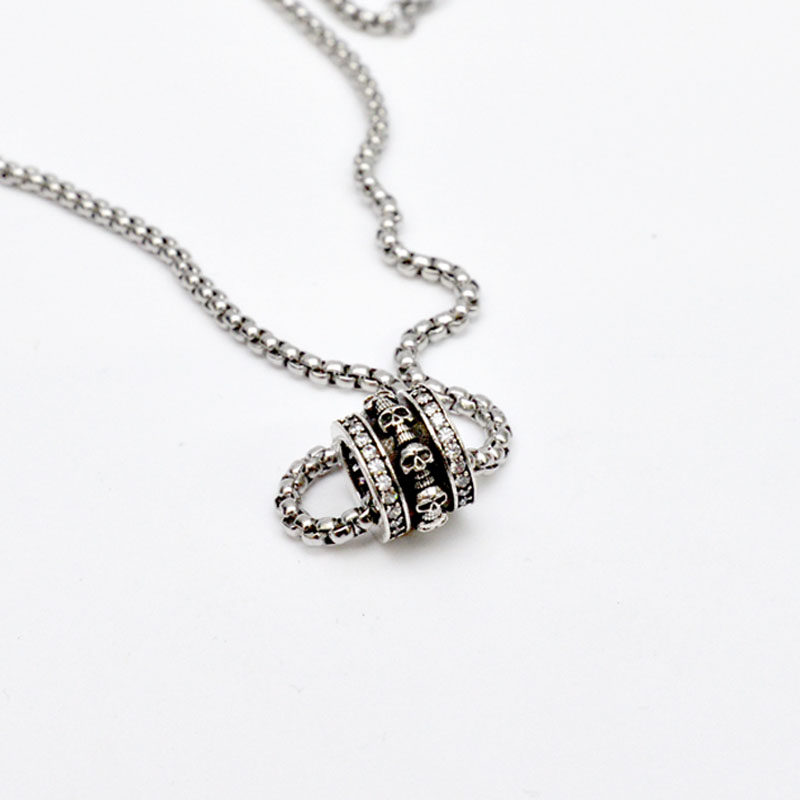 mmj饰品配饰骷髅项链吊坠