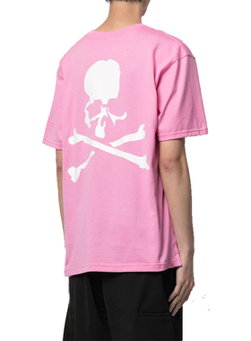 2024暗黑潮牌MMJ骷髅王MASTERMIND WORLD夏季粉红小众T恤男女短袖