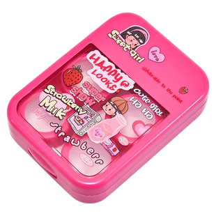 可爱隐形眼镜盒美瞳盒子多副高级感颜值护理便携夹镊子吸棒收纳盒