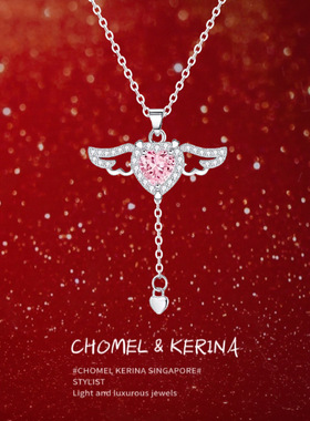 「丘比特之心」s999纯银爱心项链女轻奢小众高级感锁骨链生日礼物